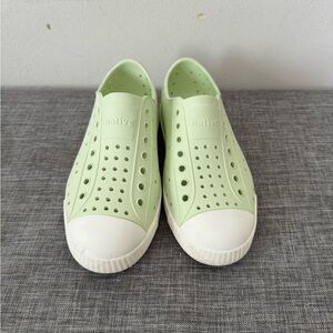 Native light green shoes size J1